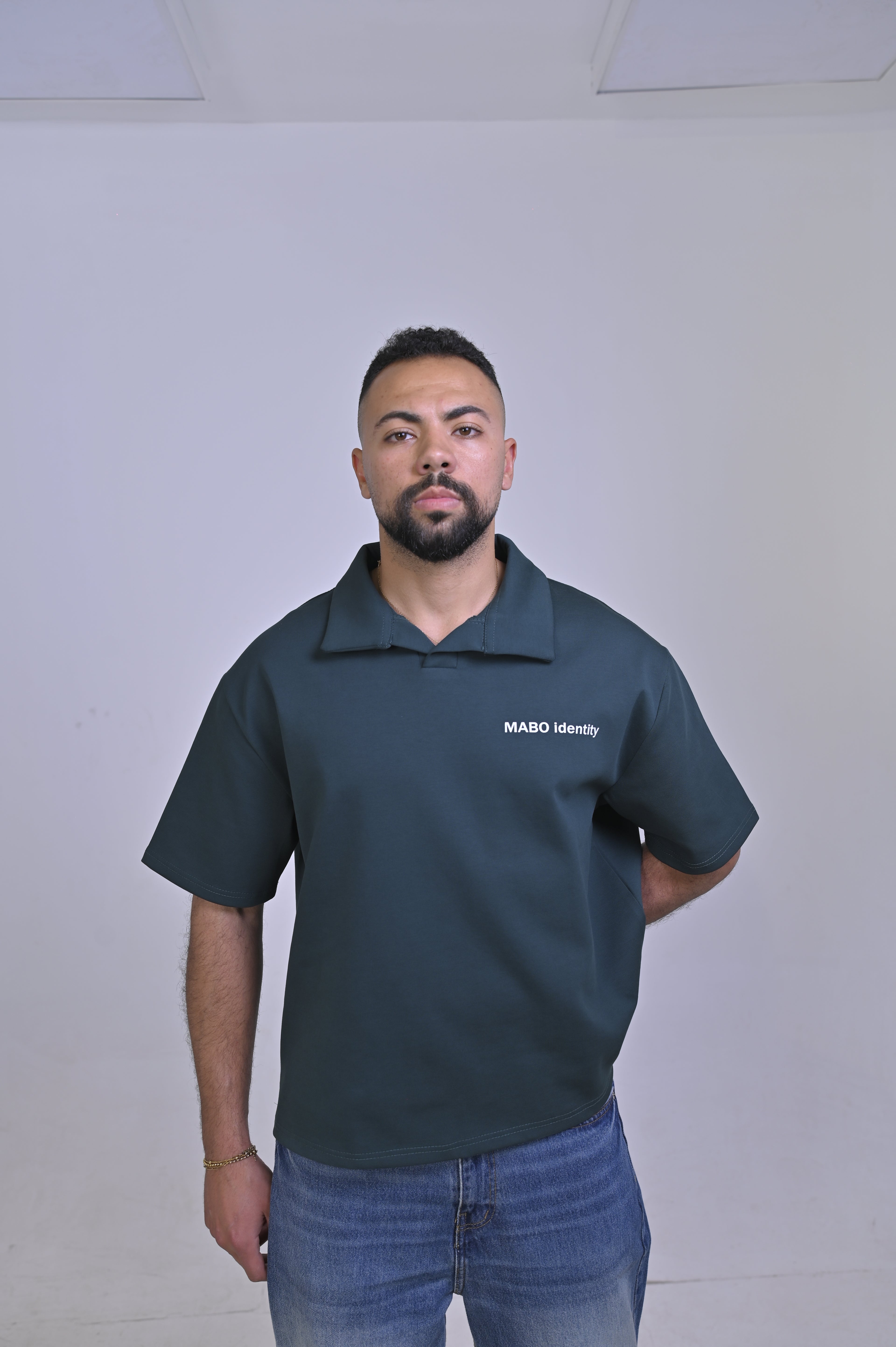 MABO Identity Polo – Dark Green | Boxy Fit