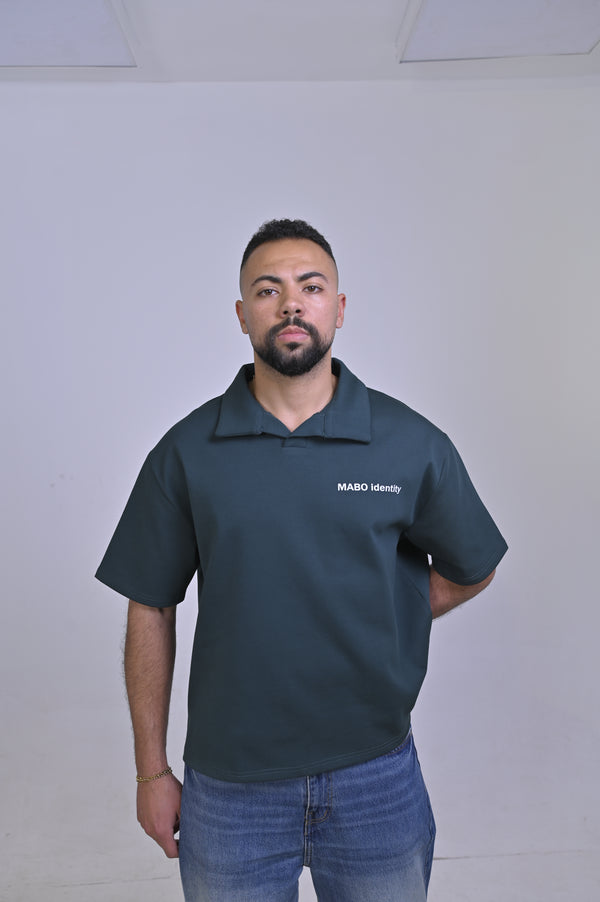 MABO Identity Polo – Dark Green | Boxy Fit
