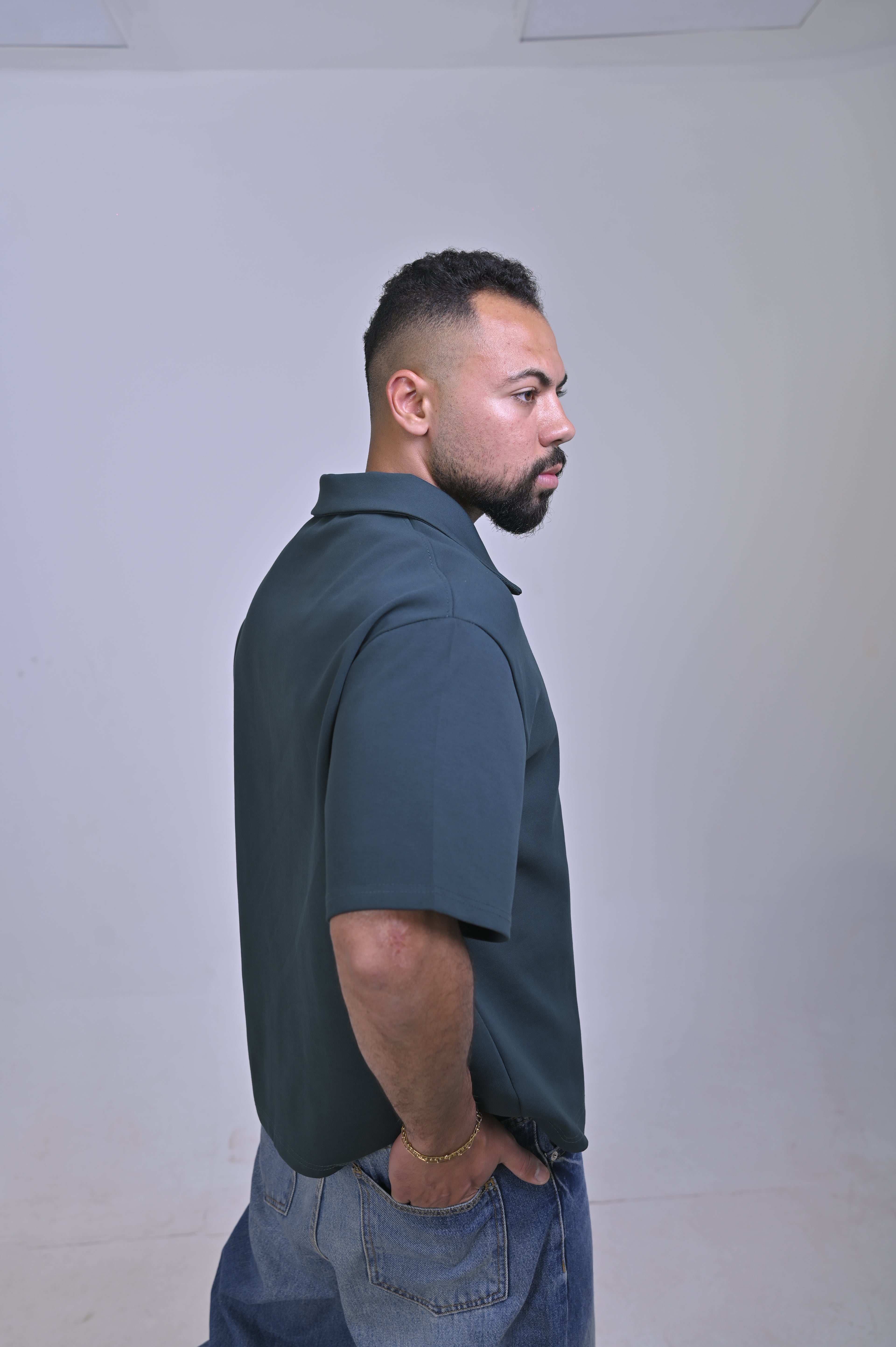 MABO Identity Polo – Dark Green | Boxy Fit