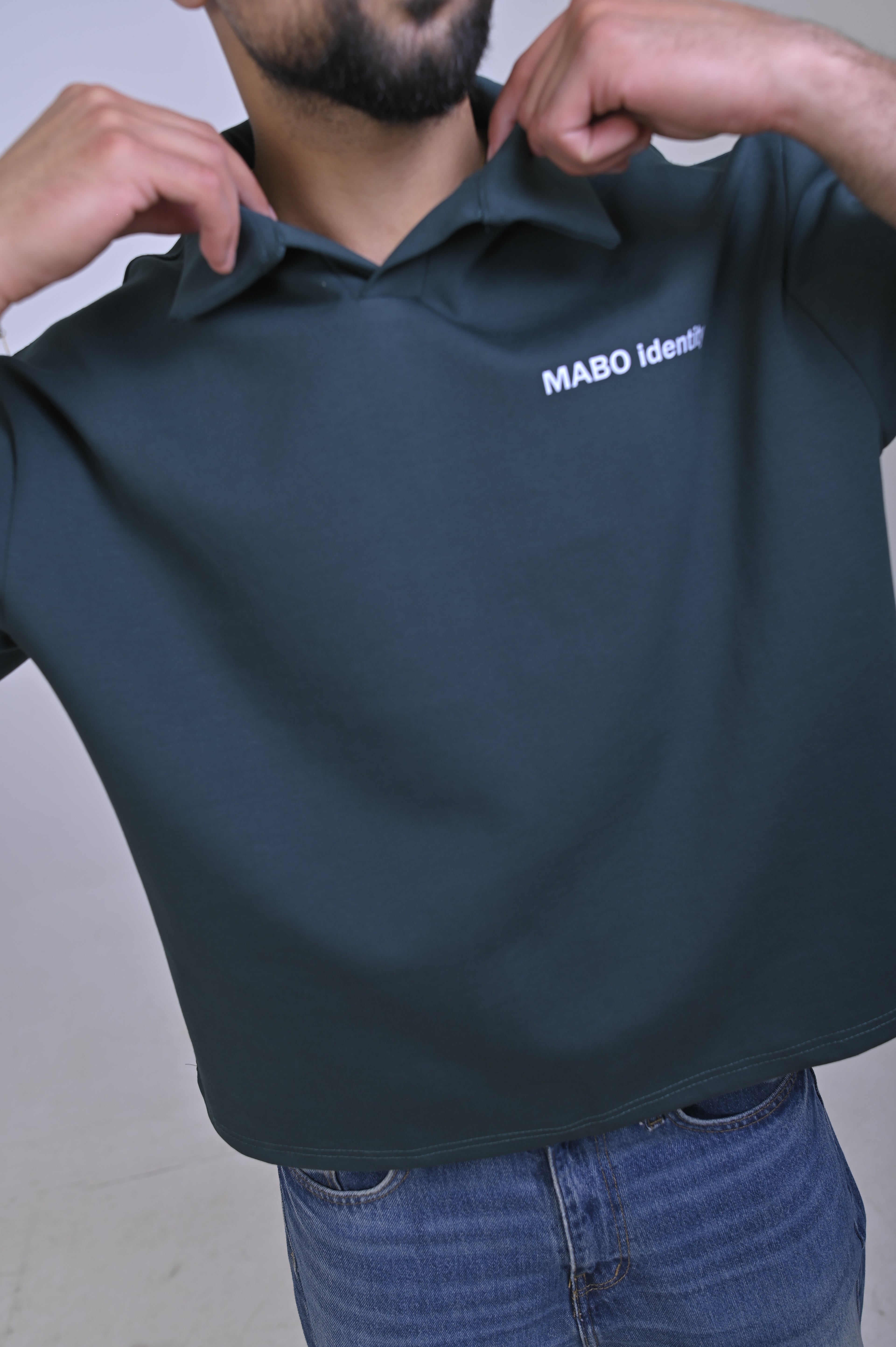 MABO Identity Polo – Dark Green | Boxy Fit
